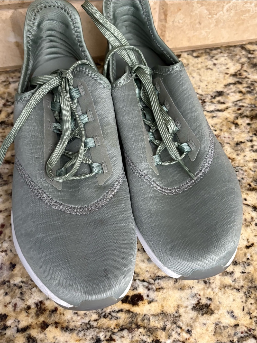 Reebok Women's Athletic Lace-Up Sneakers in Sage Green